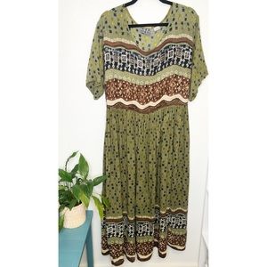 2X Vintage M.P.H. 90s Boho dress